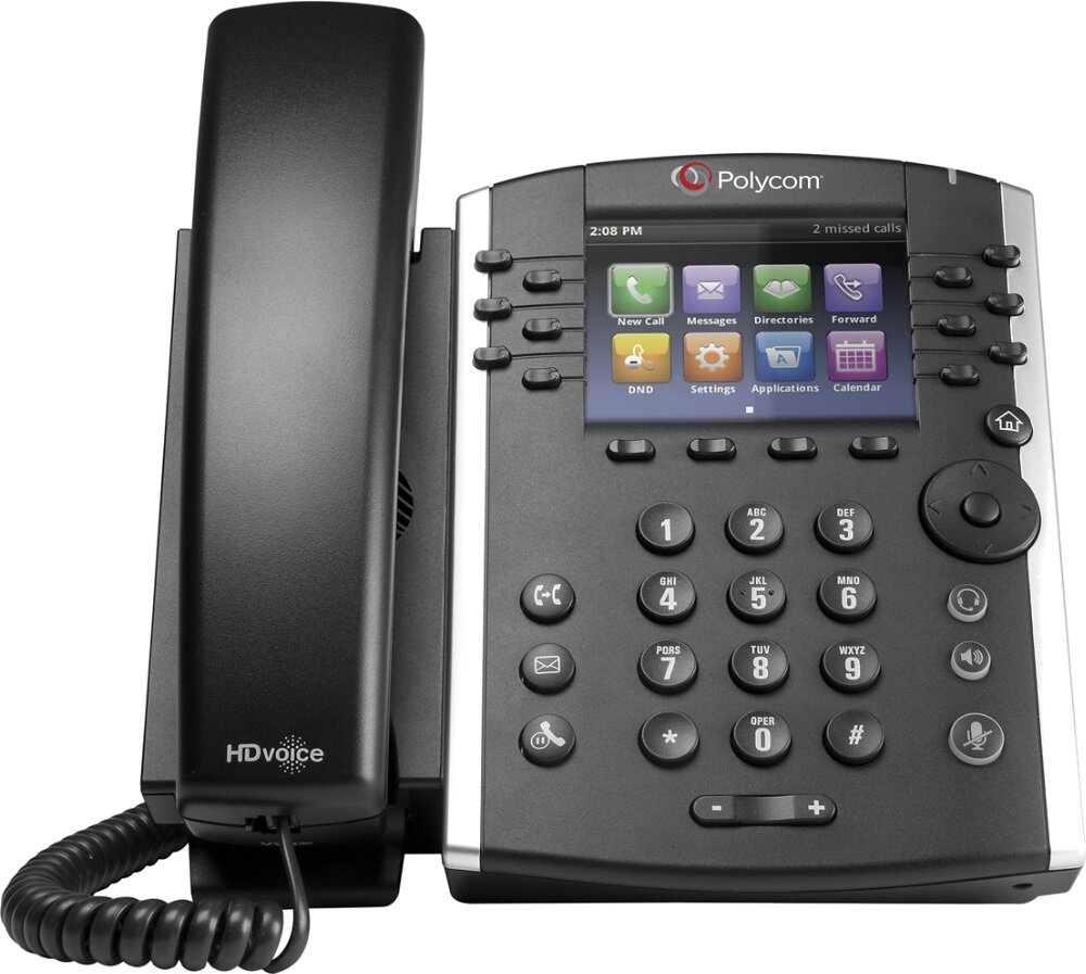 VVX 401 12-line Desktop Phone with HD Voice. PoE — PeachComm